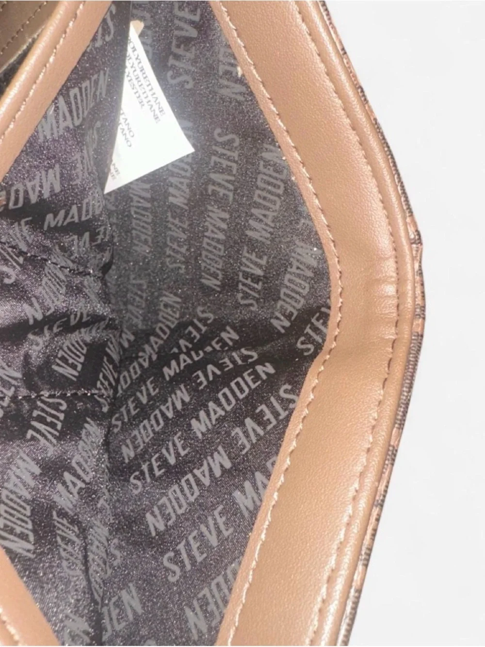 Steve Madden Brown Logo Wrist Strap Wallet